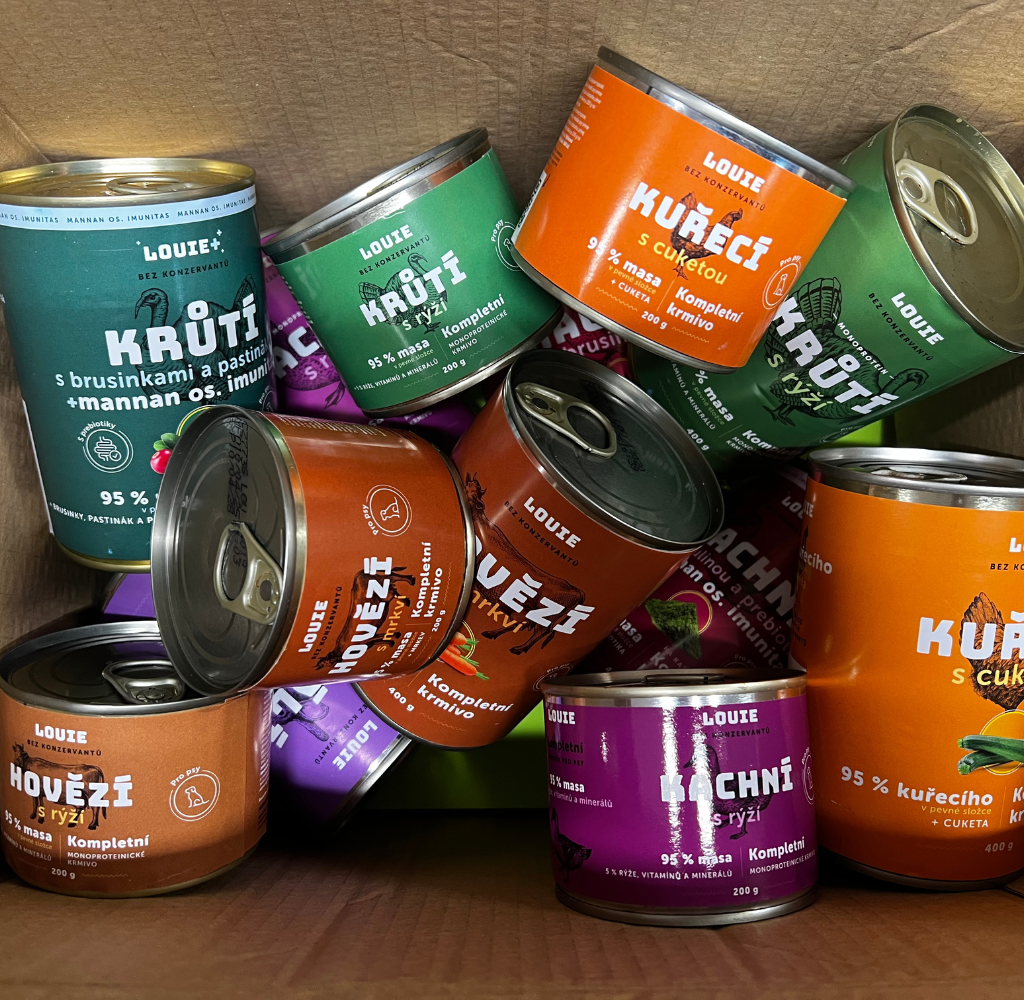 Louie paštéta pre psov s vysokým podielom mäsa – chutné a zdravé mokré krmivo